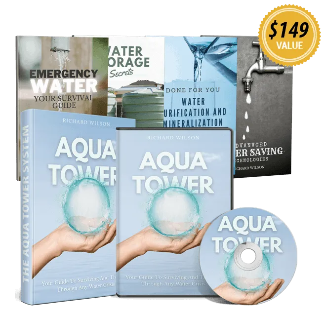 The Aqua Tower DIY water generator producing clean drinking water from air with advanced filtration system